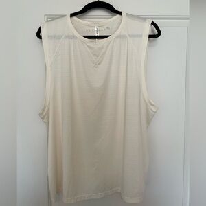 FABLETICS CREAM WHITE MUSCLE ATHLETIC TANK SIZE XXL